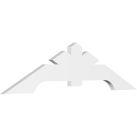 Ekena Millwork Vanguard Architectural Grade PVC Gable Bracket, 72"W x 18"H x 2"D x 6"F, 6/12 Pitch GBP072X18X0206VAN00